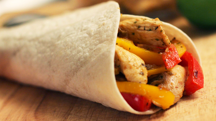 fajitas de pollo