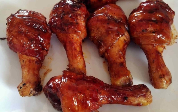 muslos de pollo con miel