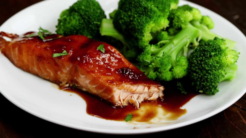 Receta de Filetes de salmón glaseados