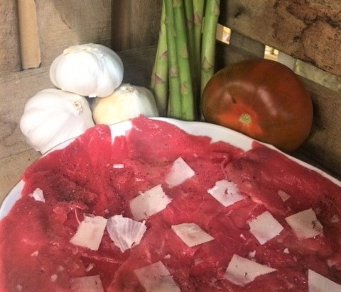carpaccio de ternera